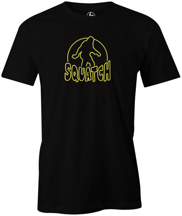Radical Squatch Men's T-Shirt, Black, bowling, bowling ball, tee, tee shirt, tee-shirt, t shirt, t-shirt, tees, league bowling team shirt, tournament shirt, funny, cool, awesome, brunswick, brand