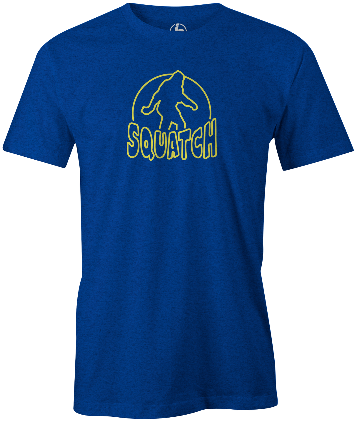 Radical Squatch Men's T-Shirt, Blue, bowling, bowling ball, tee, tee shirt, tee-shirt, t shirt, t-shirt, tees, league bowling team shirt, tournament shirt, funny, cool, awesome, brunswick, brand
