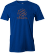 Track Bowling's latest creation to tackle the fresh with aggression...the STRATA! Strut the lanes in this Strata Tee available in multiple colors.  Pick up this awesome bowling tee and show everyone that you are a fan! This is the perfect gift for any track fans or avid bowlers. Tshirt, tee, tee-shirt, tee shirt, Pro shop. League bowling team shirt. PBA. PWBA. USBC. Junior Gold. Youth bowling. Tournament t-shirt. Men's. Bowling ball. logo.