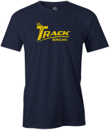 Rep the tech brand you all know and love with this "Track" classic logo tee. This is the perfect gift for any long time Track fan or avid bowler! Grab this awesome tee and rep the team!  Tshirt, tee, tee-shirt, tee shirt, Pro shop. League bowling team shirt. PBA. PWBA. USBC. Junior Gold. Youth bowling. Tournament t-shirt. Men's. track bowling. track. bowling ball. bowling ball brand. logo. track logo. 