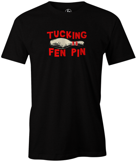 Right-handers know it well and hate it the most...dang Ten Pin!  Bowling tee, tee-shirt, tshirt, t-shirt. Bowling league shirt. Fucking Ten Pin. Tucking Fen Pin. Bowlers hate the ten pin. 