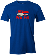 Right-handers know it well and hate it the most...dang Ten Pin!  Bowling tee, tee-shirt, tshirt, t-shirt. Bowling league shirt. Fucking Ten Pin. Tucking Fen Pin. Bowlers hate the ten pin. 