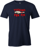 Right-handers know it well and hate it the most...dang Ten Pin!  Bowling tee, tee-shirt, tshirt, t-shirt. Bowling league shirt. Fucking Ten Pin. Tucking Fen Pin. Bowlers hate the ten pin. 