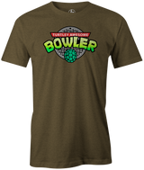 TMNT! For true fans of bowling and the Teenage Mutant Ninja Turtles! Leonardo, Raphael, Donatello, Michelangelo, Spliter, April O'Neil, Casey Jones, The Shredder. Leo, Raph, Don, Donnie, Mikey, Mike. Bowling League Night Spares Strikes gutter friends family bowler funny novelty tv television 80s 90s teen
