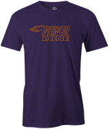 vapor zone bowling tee shirt purple black gray bowlers brunswick classic danger 