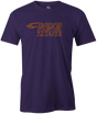 vapor zone bowling tee shirt purple black gray bowlers brunswick classic danger 