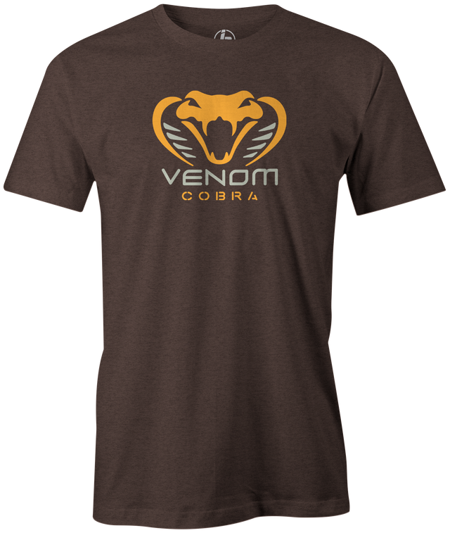 The Motiv Venom Cobra is one of the deadliest! This shirt features the famous Venom logo found on some of the most popular Motiv bowling balls of all time. Shock the competition with this Venom bowling shirt. T-shirts tee shirts bowling shirt jersey league tournament pba ej tackett. a great practice shirt when you hit the lanes! Brown Chocolate Espresso 