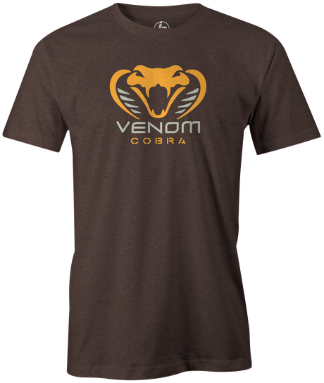 The Motiv Venom Cobra is one of the deadliest! This shirt features the famous Venom logo found on some of the most popular Motiv bowling balls of all time. Shock the competition with this Venom bowling shirt. T-shirts tee shirts bowling shirt jersey league tournament pba ej tackett. a great practice shirt when you hit the lanes! Brown Chocolate Espresso 