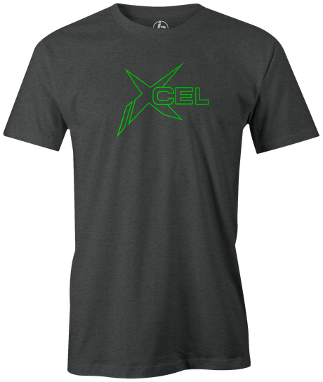 Re-live this old school ball with this Ebonite Xcel Ball logo T-shirt! Tommy jones. Wear this Ebonite T-shirt with pride! Hit the lanes in this awesome Ebonite t-shirt and show everyone that you are a part of the team!  Tshirt, tee, tee-shirt, tee shirt, Pro shop. League bowling team shirt. PBA. PWBA. USBC. Junior Gold. Youth bowling. Tournament t-shirt. Men's. Bowling Ball. 