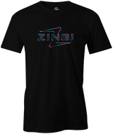 Men's Radical Zing T-Shirt, Black, bowling, bowling ball, tee, tee shirt, tee-shirt, t shirt, t-shirt, tees, league bowling team shirt, tournament shirt, funny, cool, awesome, brunswick, brand