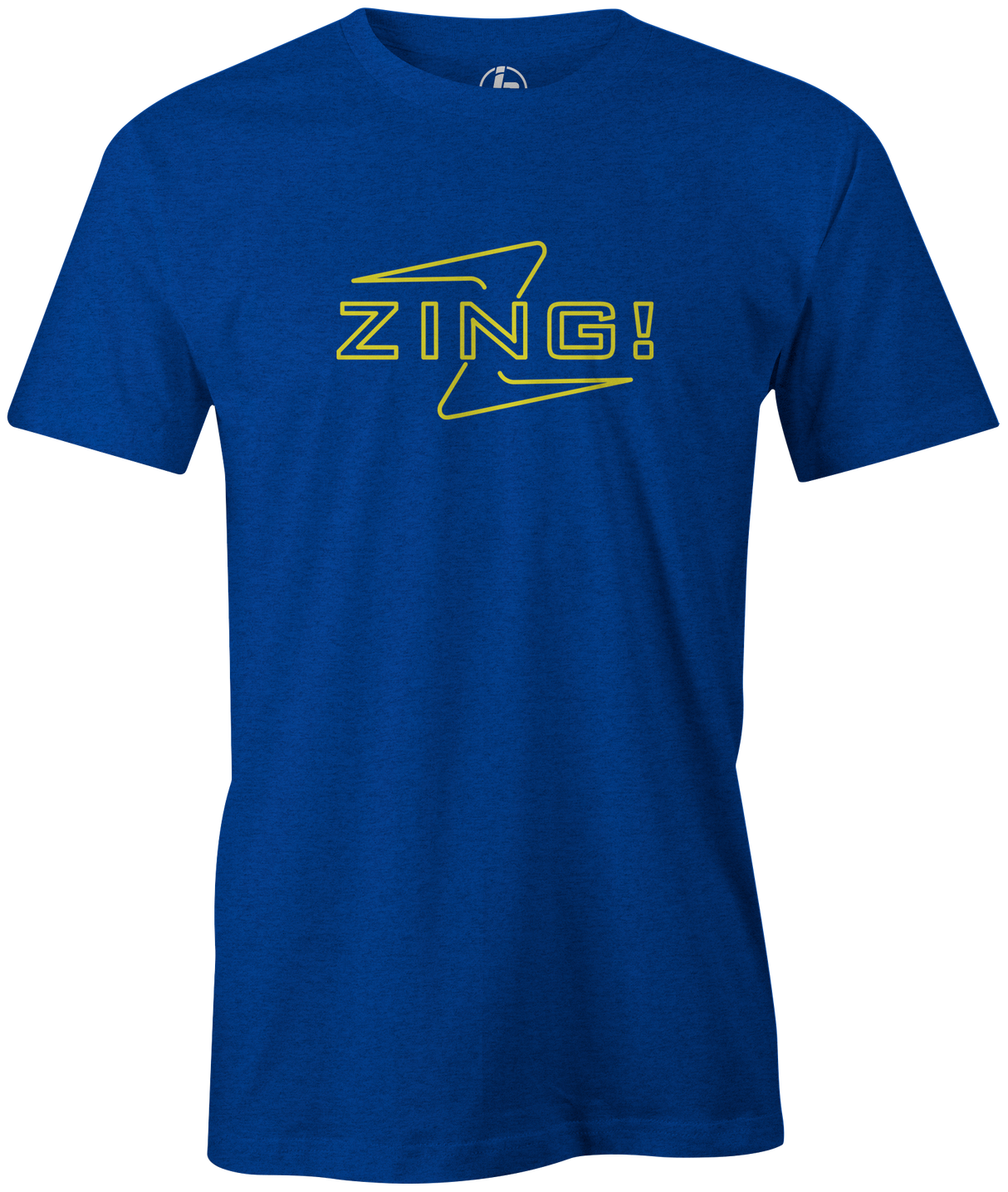 Men's Radical Zing T-Shirt, Blue, bowling, bowling ball, tee, tee shirt, tee-shirt, t shirt, t-shirt, tees, league bowling team shirt, tournament shirt, funny, cool, awesome, brunswick, brand
