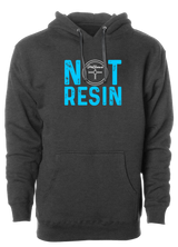 The 80's featured the birth of urethane bowling balls. Remember the Black, Blue, Purple, and Pink Hammers? Flash forward to now, and urethane is back. Support this movement with our "Not Resin" Hoodie! Hooded Sweatshirt Tshirt, tee, tee-shirt, tee shirt, Pro shop. League bowling team shirt. PBA. PWBA. USBC. Junior Gold. Youth bowling. Tournament t-shirt. Men's. Bowling ball. urethane. old school. 