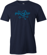 Track Proof Men's T-shirt, Navy, bowling, bowling ball, bowling ball brand, t shirt, t, tee, tee-shirt, tees, league bowling team shirt, tournament shirt, cool, awesome, vinage, logo, pba, pwba.