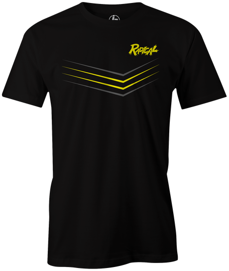 Radical Sport! This new tee is the perfect shirt for any Radical bowling fan. Available in multiple colors.  Hit the lanes in this awesome t-shirt and show everyone that you are a part of the team!  Tshirt, tee, tee-shirt, tee shirt, Pro shop. League bowling team shirt. PBA. PWBA. USBC. Junior Gold. Youth bowling. Tournament t-shirt. Men's. Bowling Ball.