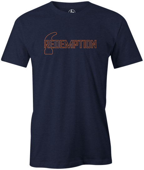 Hammer Redemption Men's T-Shirt, Navy, bowling ball, new, bill oneill, winner, pba, t shirt, tee, tee-shirt, tees, hammer bowling, league bowling team shirt, tournament shirt, pba, pwba