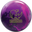 brunswick-rhino-magenta-purple-navy bowling ball insidebowling.com