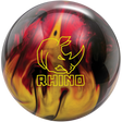 brunswick-rhino™-red-black-gold-pearl bowling ball insidebowling.com