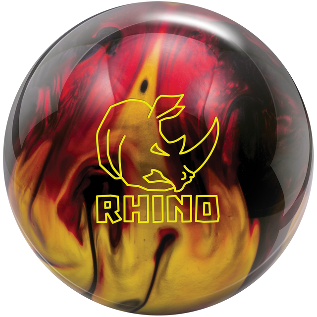 brunswick-rhino™-red-black-gold-pearl bowling ball insidebowling.com