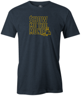 Show Me The Money by Swag Bowling Swag Bowling Classic Logo T-shirt. This shirt is perfect for bowling practice, leagues or weekend tournaments. Men's T-Shirt, bowling ball, tee, tee shirt, tee-shirt, t shirt, t-shirt, tees, league, tournament shirt, PBA, PWBA, USBC.