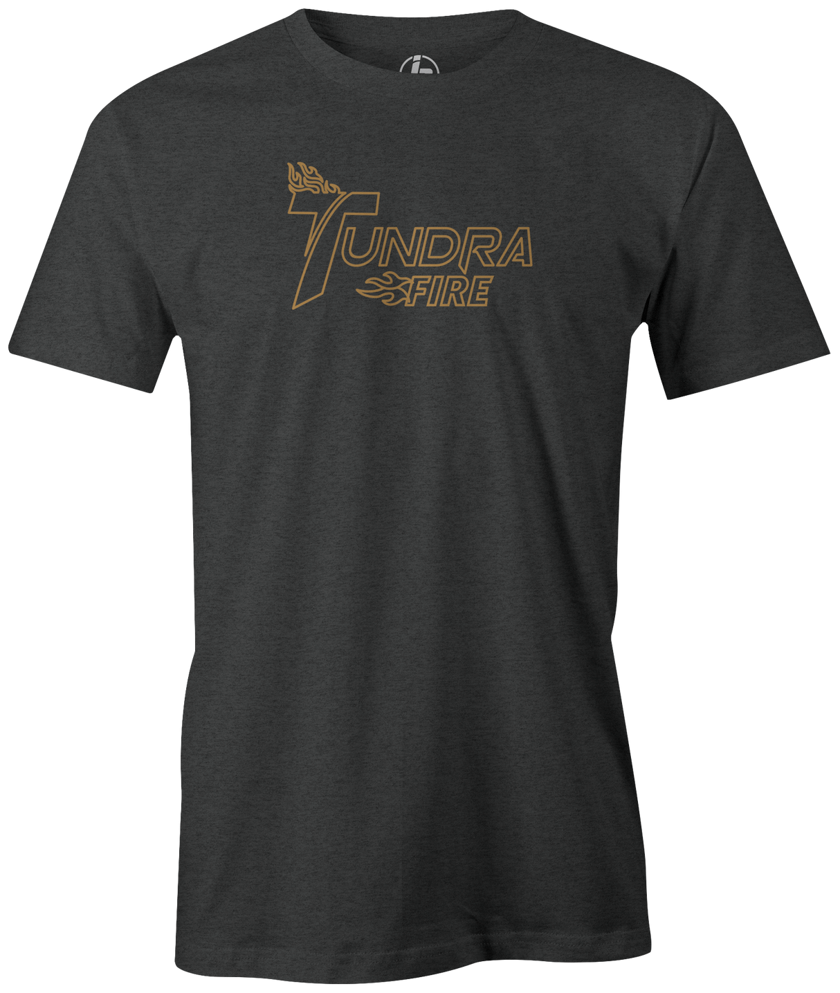 The Track Tundra Fire nameplate is one of the most famous in Track's history. The Track Tundra Fire bowling ball is back and better than ever. Celebrate the re-launch with this tee shirt. Tshirt, tee, tee-shirt, tee shirt, Pro shop. League bowling team shirt. PBA. PWBA. USBC. Junior Gold. Youth bowling. Tournament t-shirt. Men's. Track bowling. bowling. bowling ball. 