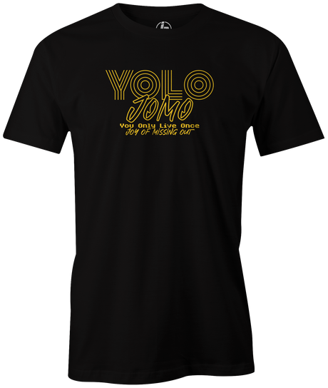 It's time to put some Swag in your bag with the new Swag Yolo Jomo! This shirt is perfect for bowling practice, leagues or weekend tournaments. Men's T-Shirt, bowling ball, tee, tee shirt, tee-shirt, t shirt, t-shirt, tees, league, tournament shirt, PBA, PWBA, USBC. Charcoal, Black, Purple, Red