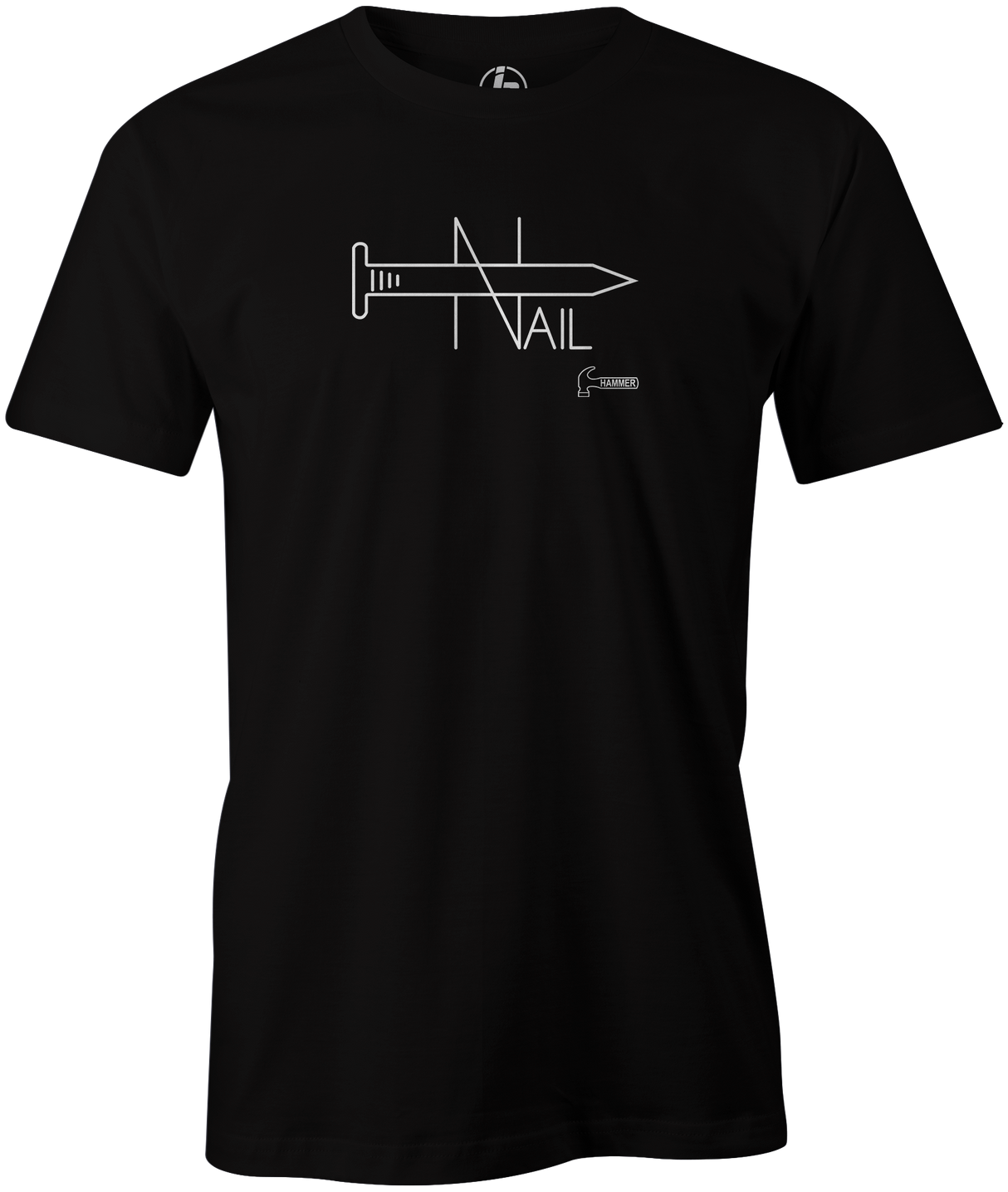 Did you love the Nail? Re-live this iconic ball with this Hammer Nail T-shirt! Hit the lanes with this cool retro t-shirt to show everyone how big of a bowling fan you are! Tshirt, tee, tee-shirt, tee shirt, teeshirt, shirt. League bowling team shirt. Old school. Men's. 