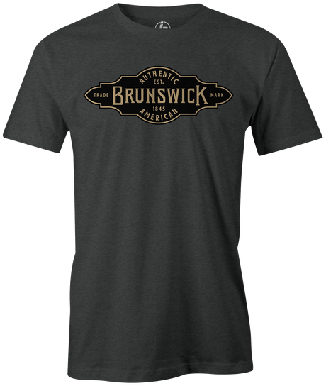 Brunswick trademark mens men's bowling tshirt tee shirt t shirt t-shirt league vintage retro big b team bowler